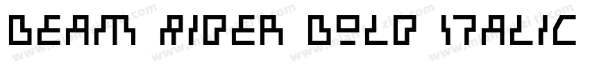 Beam Rider Bold Italic Laser字体转换